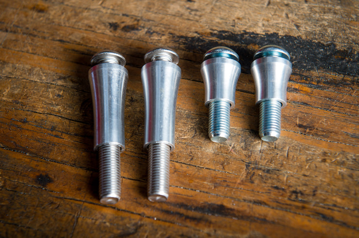 Flexx Handlebar 10mm bolt and bushing kit. The 40mm spacers are on the left, the 20mm on the right. 