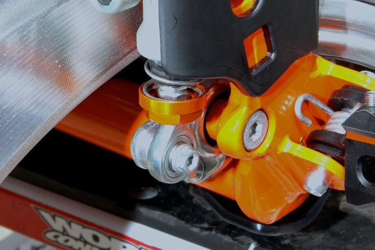 Replace your broke KTM brake return spring with our tunable Brake Spring Kit. 